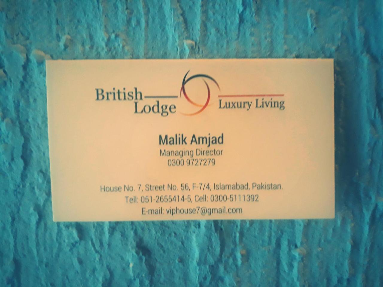 British Lodge "Luxury Living" Islamabad Exterior photo